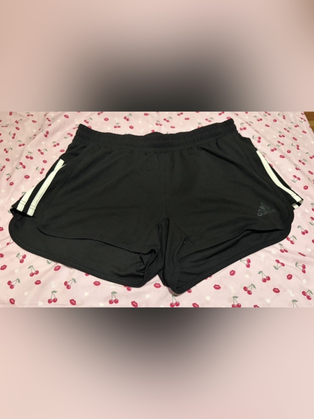 ADIDAS Climalite 3-Stripes Running Shorts Black Medium